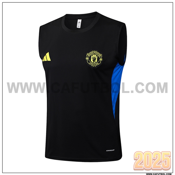 Chalecos De Futbol Manchester United Negro/Azul 2025 2026
