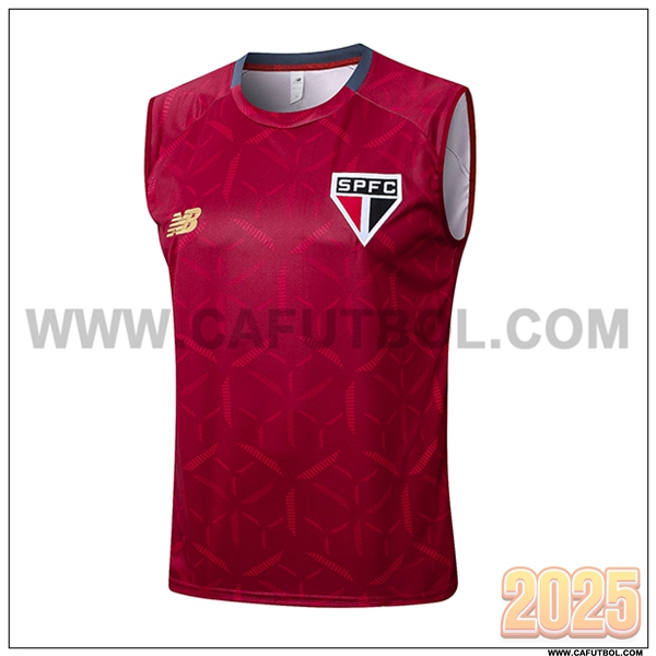 Chalecos De Futbol Sao Paulo FC Rojo 2025 2026