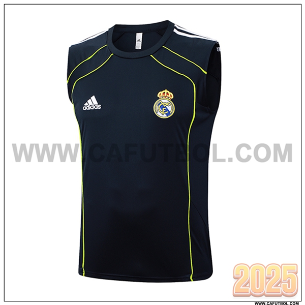 Chalecos De Futbol Real Madrid Negro/Verde 2025 2026