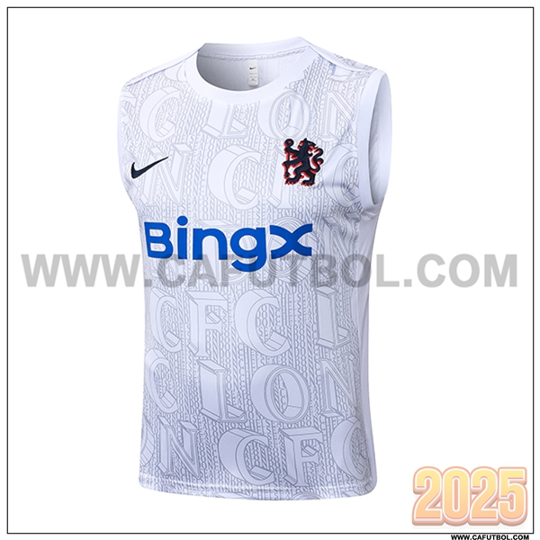 Chalecos De Futbol FC Chelsea Blanco/Gris 2025 2026