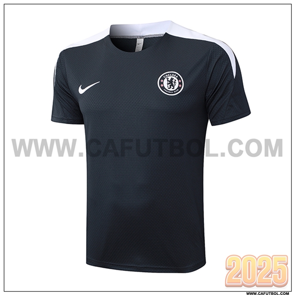Camiseta Entrenamiento FC Chelsea Gris/Blanco 2025 2026