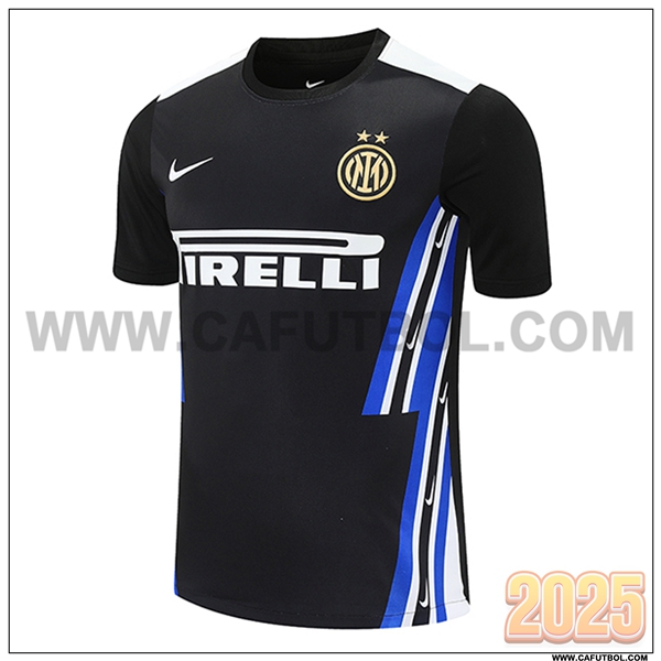 Camiseta Entrenamiento Inter Milan Negro/Azul 2025 2026 -03