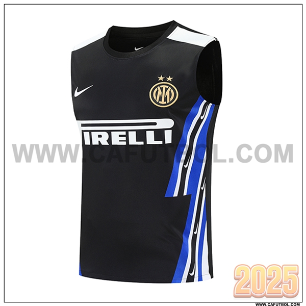 Chalecos De Futbol Inter Milan Negro/Azul 2025 2026 -03