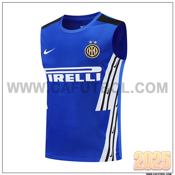 Chalecos De Futbol Inter Milan Azul/Blanco 2025 2026