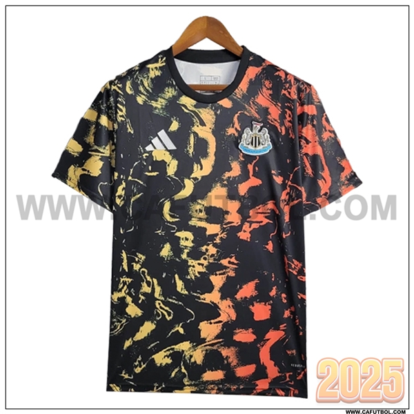Camiseta Entrenamiento Newcastle United Negro/Amarillo/Naranja 2025 2026 -02