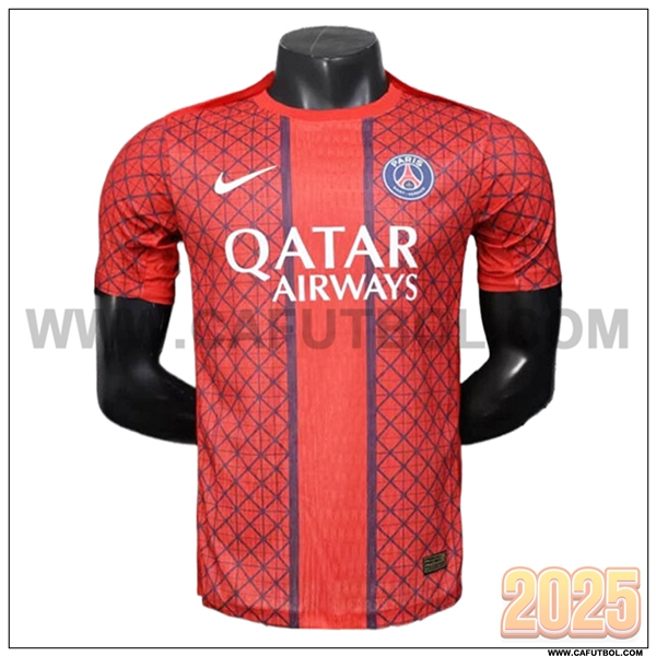 Camiseta Entrenamiento PSG Rojo/Azul 2025 2026
