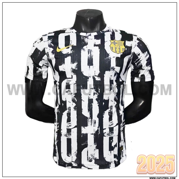 Camiseta Entrenamiento FC Barcelona Negro/Blanco 2025 2026