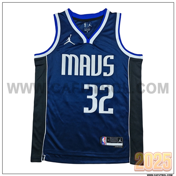 Camisetas NBA Dallas Mavericks (FLAGG #32) 2025/26 Azul Oscuro
