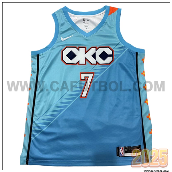 Camisetas NBA Oklahoma City Thunder (HOLMGREN #7) 2025/26 Azul