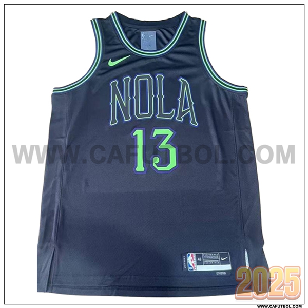 Camisetas NBA New Orleans Pelicans (POOLE #13) 2025/26 Azul Oscuro