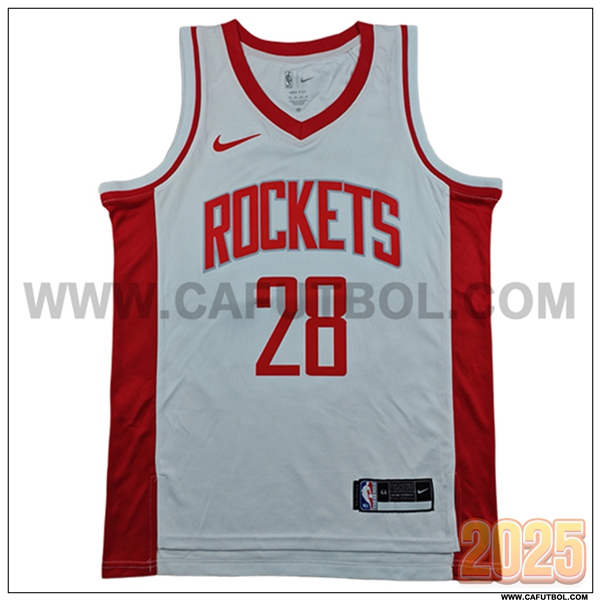 Camisetas NBA Houston Rockets (SENGUN #28) 2025/26 Blanco/Rojo
