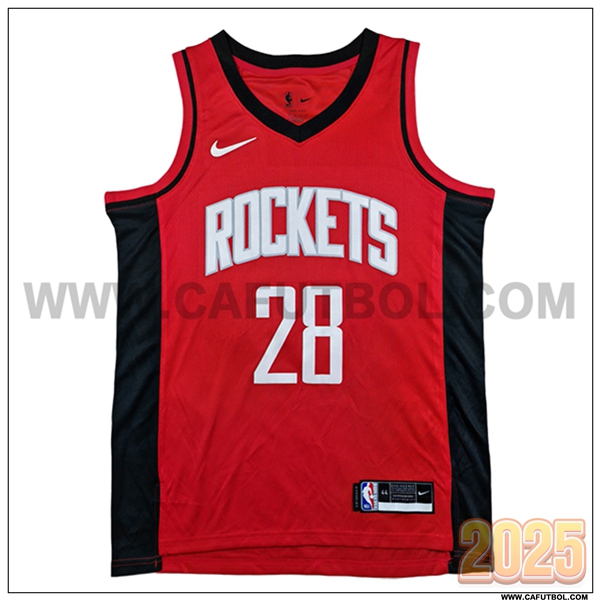 Camisetas NBA Houston Rockets (SENGUN #28) 2025/26 Negro/Rojo
