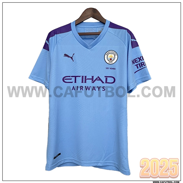 Primera Camiseta de Manchester City Retro Azul cielo 2019/2020