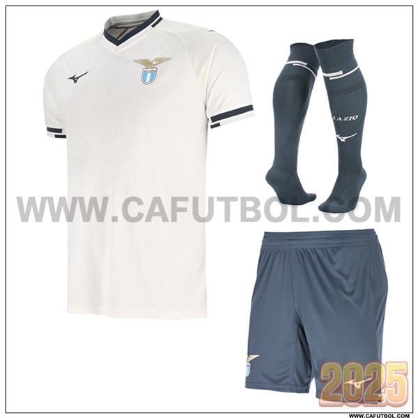 Segunda Camiseta Futbol SS Lazio Blanco 2025 2026