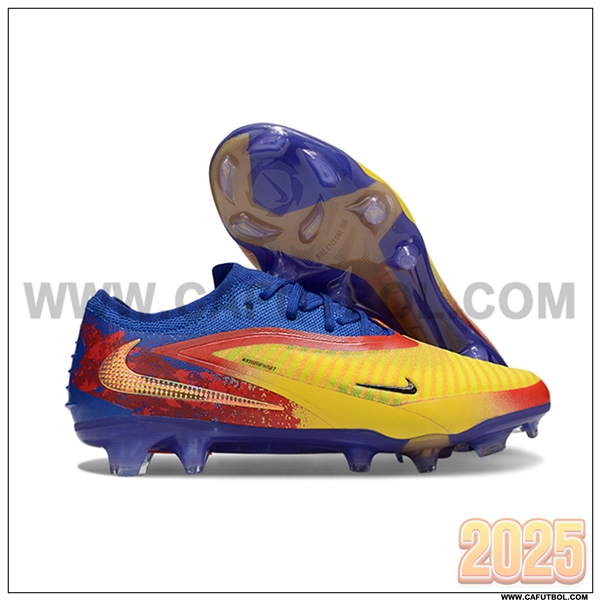 Nike Botas De Fútbol Phantom GX III Elite FG Azul/Amarillo/Naranja/Rojo