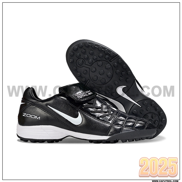 Nike Botas De Fútbol NIKE T90 TF Negro/Blanco