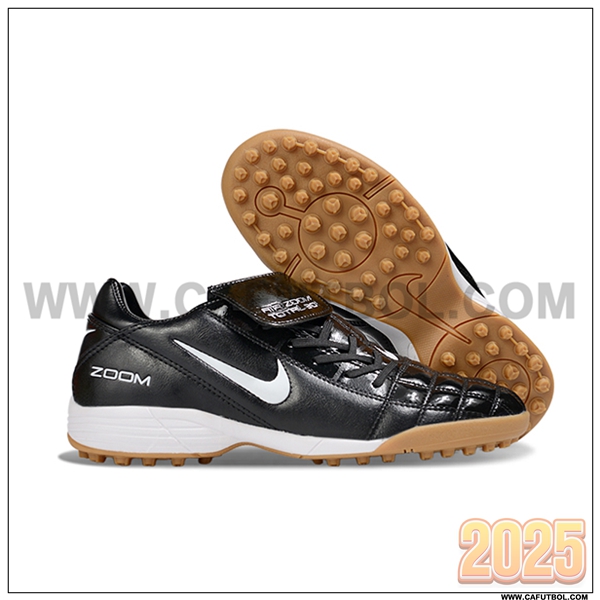 Nike Botas De Fútbol NIKE T90 TF Negro/Blanco -02
