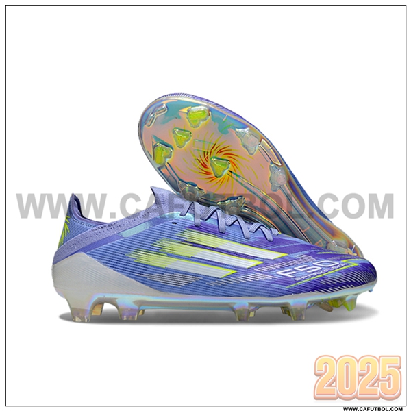 Adidas Botas De Fútbol F50 Elite FG Violeta/Verde -02
