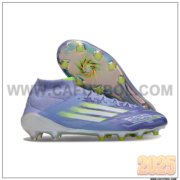 Adidas Botas De Fútbol F50 ELITE MID FG W Violeta/Verde