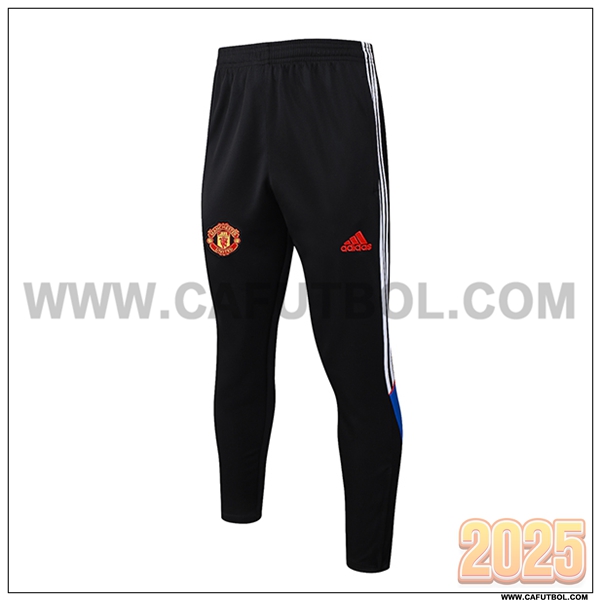 Pantalones Entrenamiento Manchester United Negro/Azul/Blanco 2025 2026