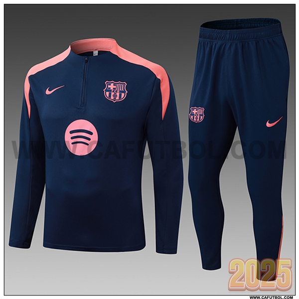 Chandal de Futbol FC Barcelona Ninos Azul/Rosa 2025 2026