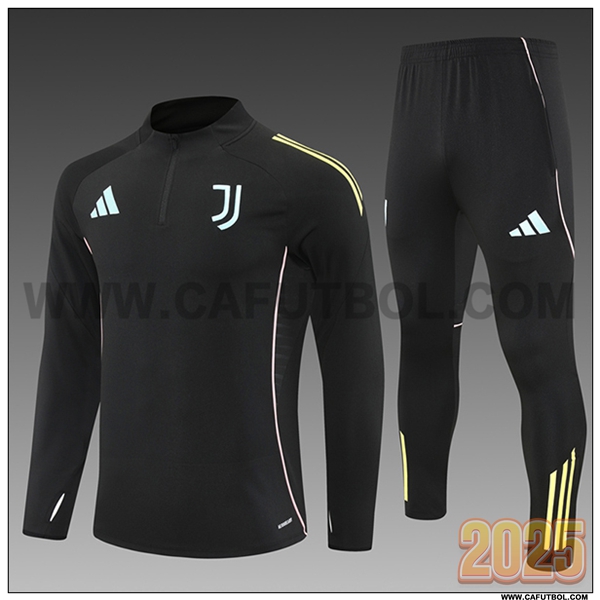 Chandal de Futbol Juventus Negro 2025 2026