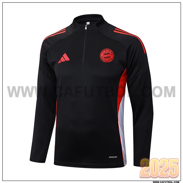 Sudadera Entrenamiento Bayern Munich Negro/Rojo/Blanco 2025 2026