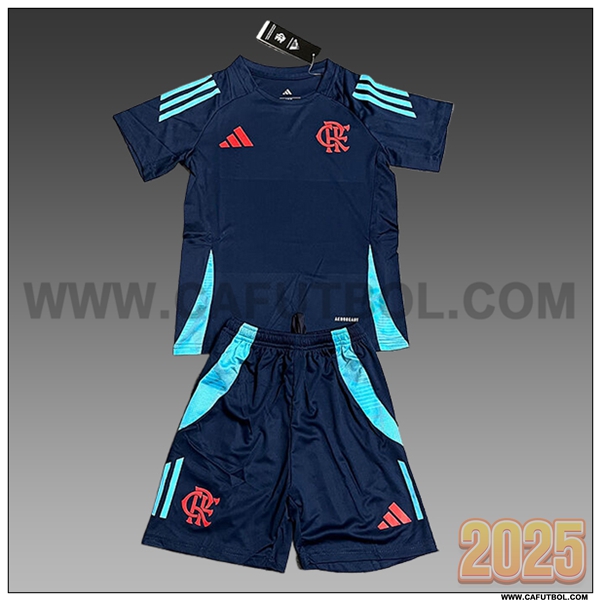 Camiseta Entrenamiento Flamengo Ninos Azul Oscuro 2025 2026