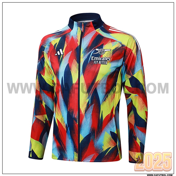 Chaquetas Futbol Arsenal Rojo/Azul/Amarillo 2025 2026