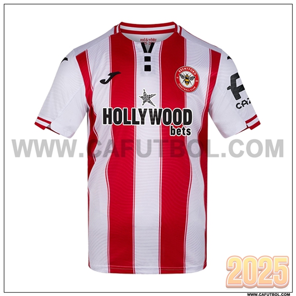 Nuevo Camiseta de Brentford Primera Blanco/Rojo 2025 2026