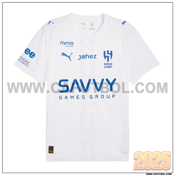Nuevo Camiseta de Al-Hilal Segunda Blanco/Azul 2025 2026