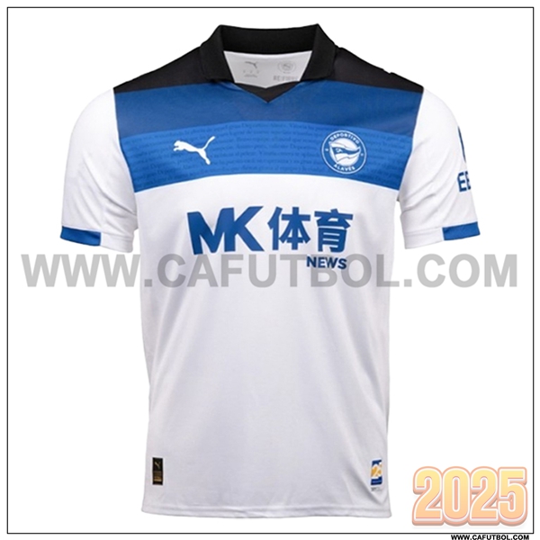 Nuevo Camiseta de Alaves Segunda Blanco/Azul 2025 2026