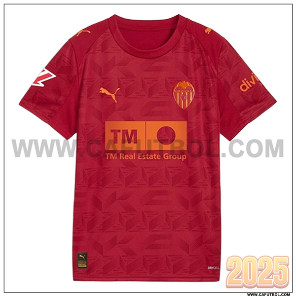 Nuevo Camiseta de Valencia CF Segunda Rojo 2025 2026