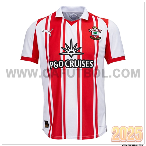 Nuevo Camiseta de Southampton Primera Rojo/Blanco 2025 2026