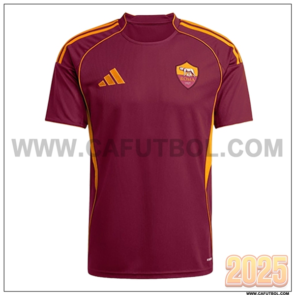 Nuevo Camiseta de AS Roma Primera Rojo 2025 2026