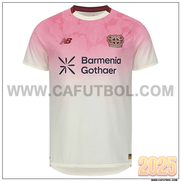 Nuevo Camiseta de Bayer 04 Leverkusen Segunda Blanco/Rosa 2025 2026