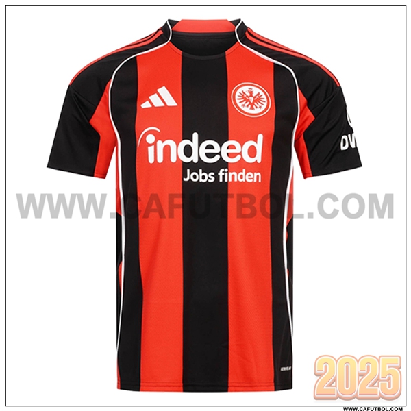 Nuevo Camiseta de Eintracht Frankfurt Primera Rojo/Negro 2025 2026