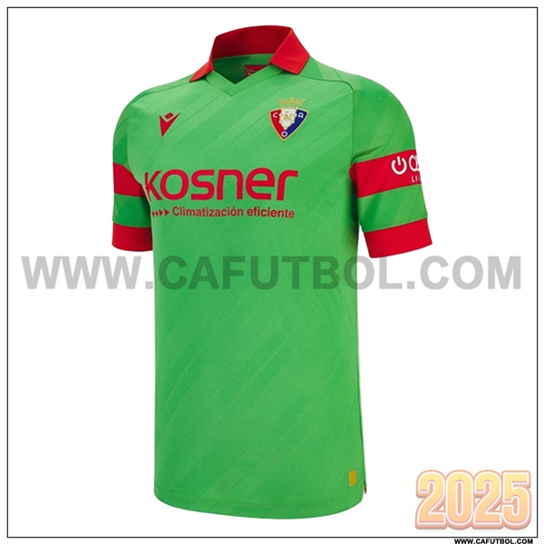 Nuevo Camiseta de Osasuna Segunda Verde/Rojo 2025 2026