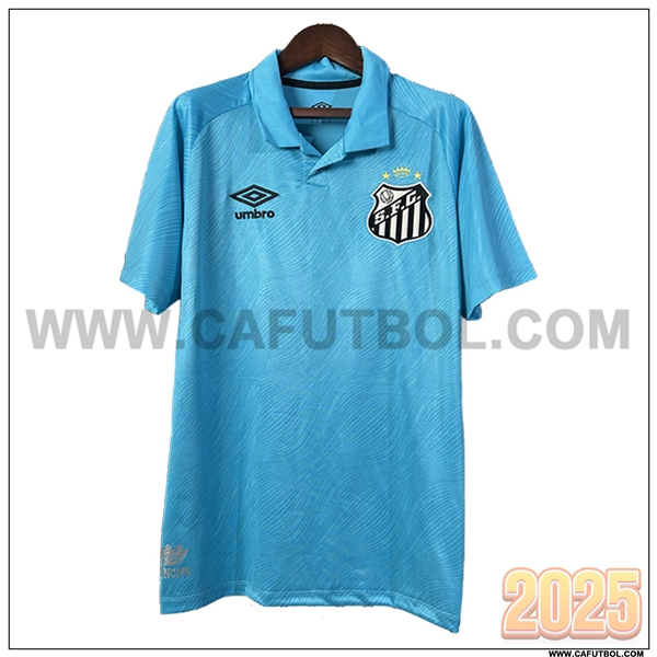 Tercero Camiseta Futbol Santos FC Azul 2025 2026