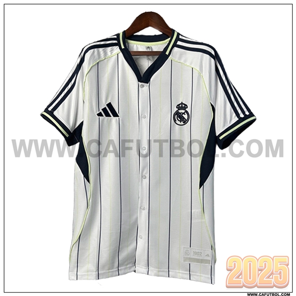 Camiseta Futbol Real Madrid Blanco/Negro Special Edition 2025 2026