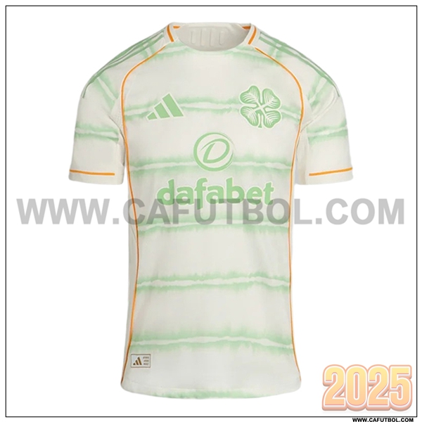 Nuevo Camiseta de Celtic FC Tercero Blanco/Verde 2025 2026