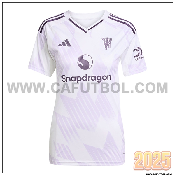 Nuevo Camiseta de Manchester United Segunda Ninos Blanco 2025 2026