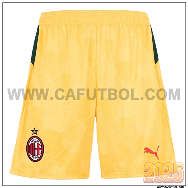 Tercero Pantalones Cortos AC Milan AMARILLO 2025 2026