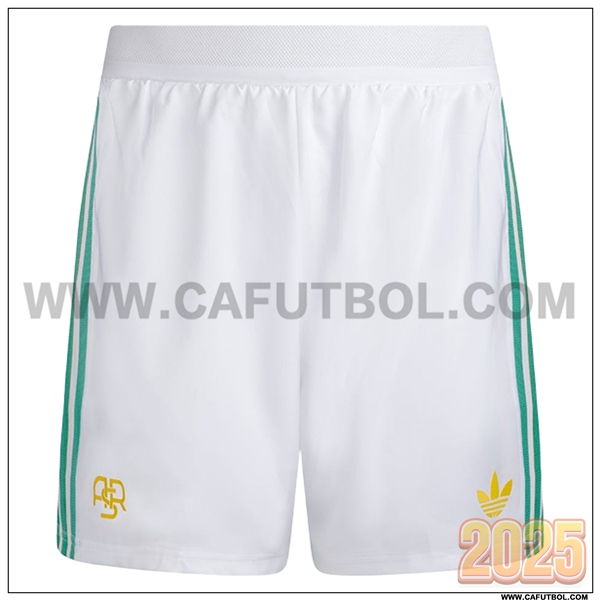 Segunda Pantalones Cortos AS Roma Blanco 2025 2026