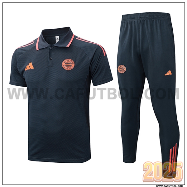 Camiseta Polo Bayern Munich Gris Oscuro 2025 2026