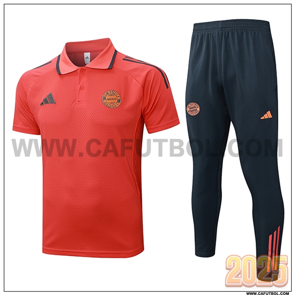 Camiseta Polo Bayern Munich Naranja/Gris 2025 2026