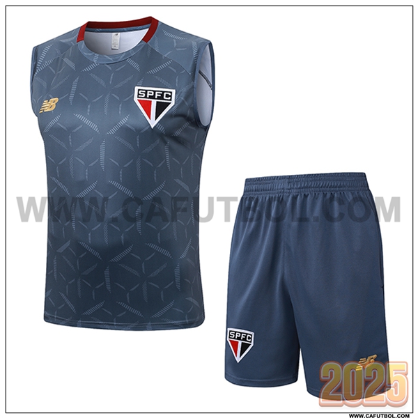 Camiseta Entrenamiento sin mangas Sao Paulo FC Gris 2025 2026