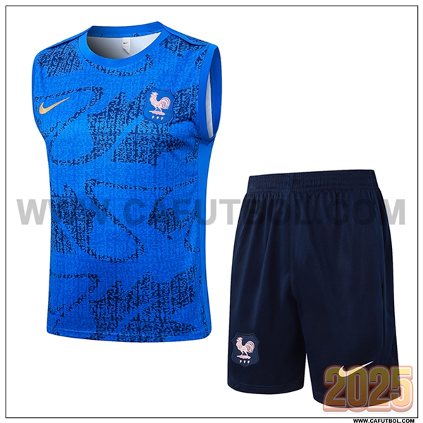 Camiseta Entrenamiento sin mangas Francia Azul 2025 2026