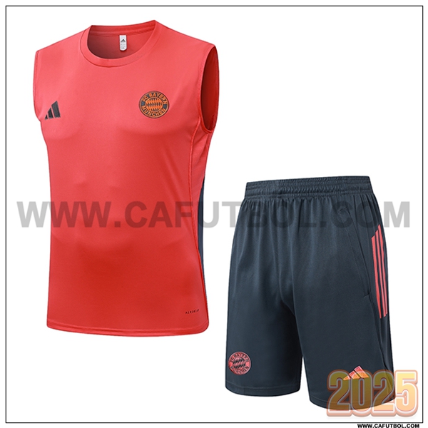 Camiseta Entrenamiento sin mangas Bayern Munich Naranja/Gris 2025 2026