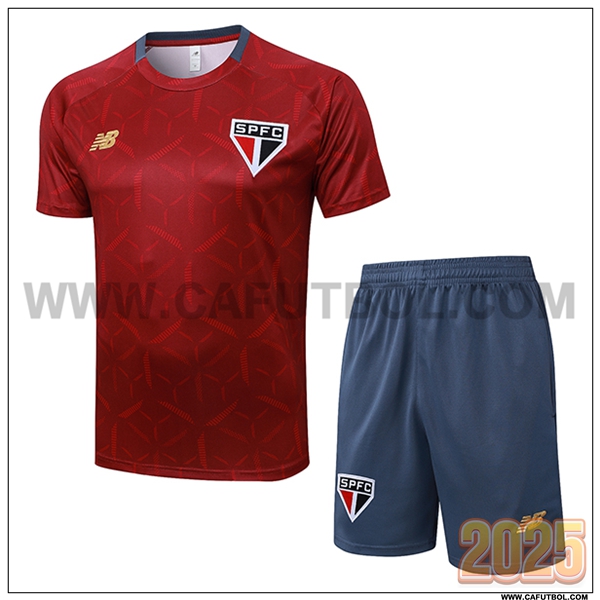 Camiseta Entrenamiento Sao Paulo FC Rojo 2025 2026